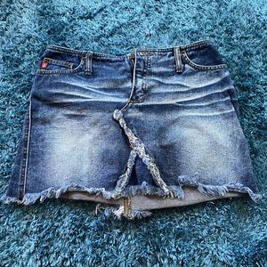 Mudd Jeans Denim mini skirt size 7